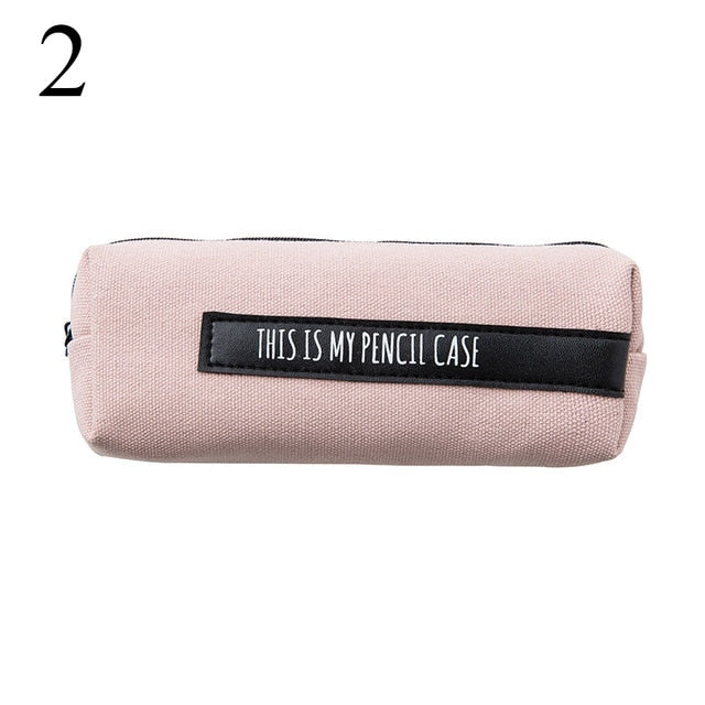 Stylish Canvas Back To School Pencil Case