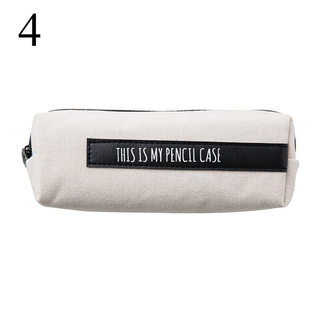 Stylish Canvas Back To School Pencil Case