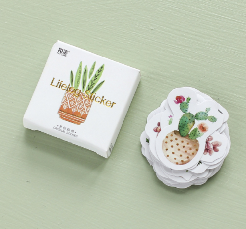 Succulent Plant Paper Stickers