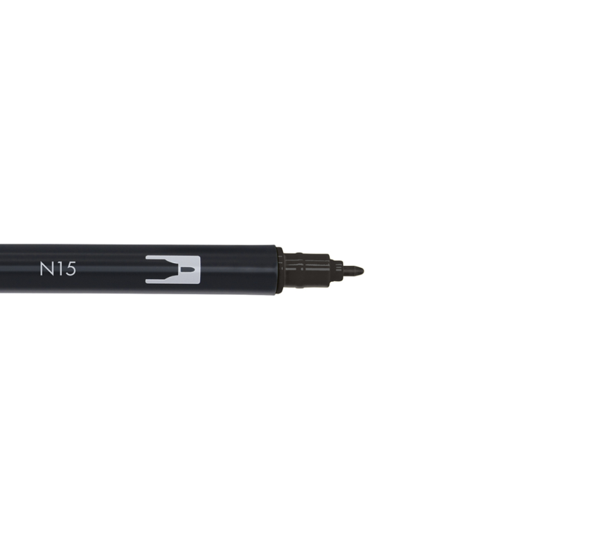 Tombow ABT Dual Brush Pen - Black - Japanese Kawaii Pen Shop