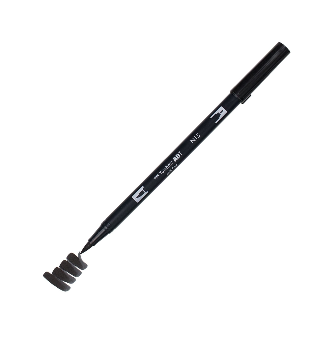 Tombow ABT Dual Brush Pen - Black - Japanese Kawaii Pen Shop - Cutsy World